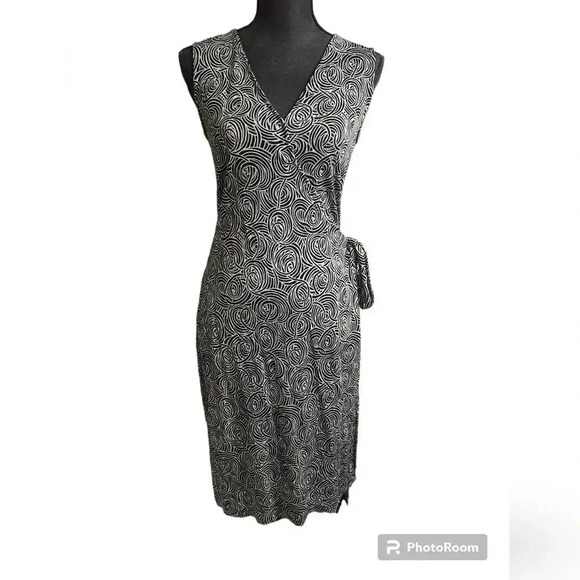 Diane Von Furstenberg sleeveless silk jersey wrap dress - Picture 1 of 4